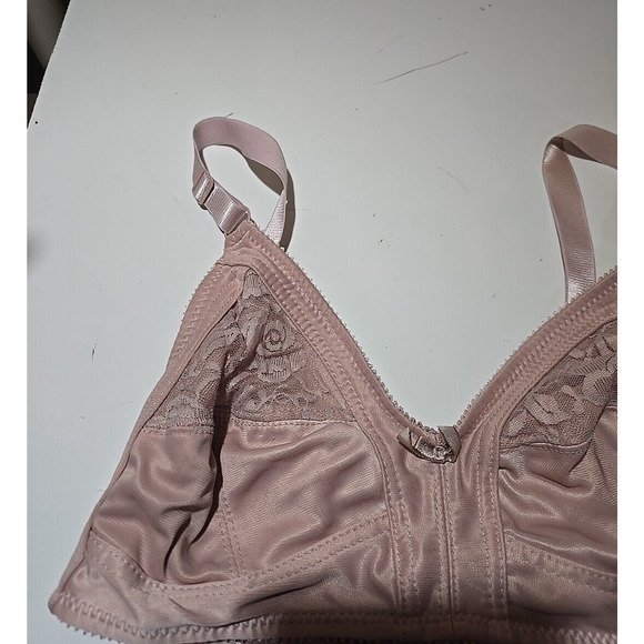 Sofra Pink Non-Padded Comfort Adjustable Straps Wire Free Bralette Bra Size 36C - Picture 2 of 6